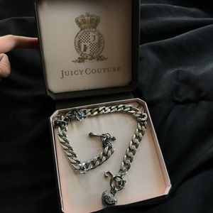 Juicy couture silver chain necklace